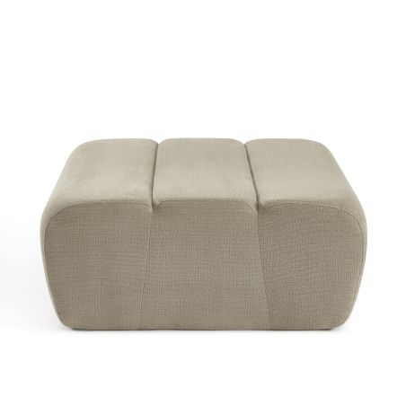 Pouf PANTONE 1 place tissu taupe